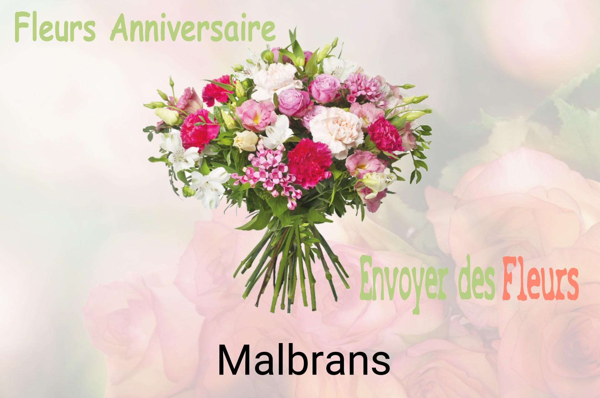 Bouquet de fleurs d’anniversaire livré à Malbrans